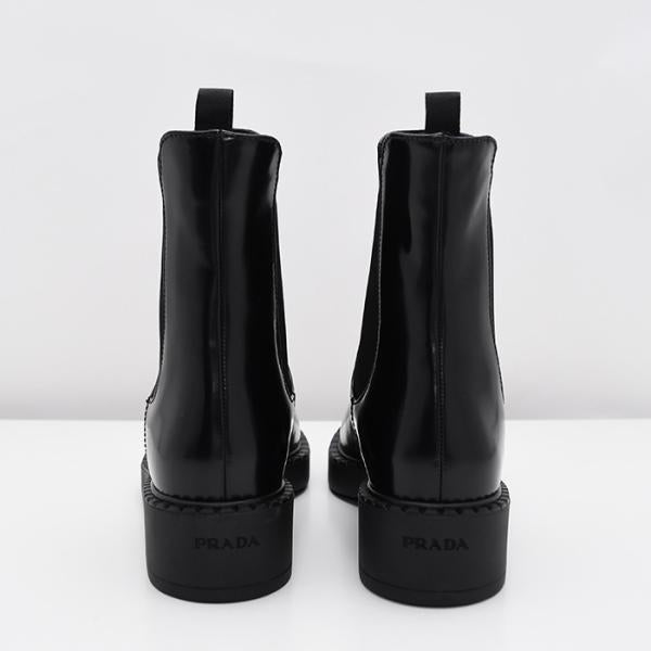PRADA プラダ ブラッシュドカーフ チェルシーブーツ