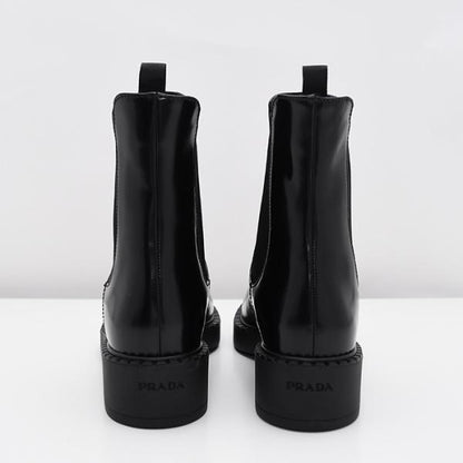 PRADA プラダ ブラッシュドカーフ チェルシーブーツ