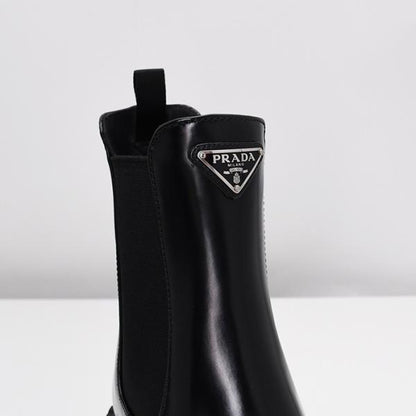 PRADA プラダ ブラッシュドカーフ チェルシーブーツ
