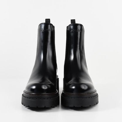 PRADA レザー チェルシーブーツ