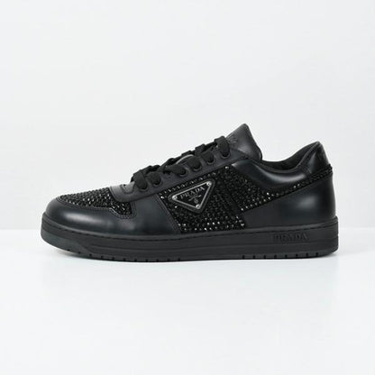 PRADA DownTown leather sneakers with crystals
