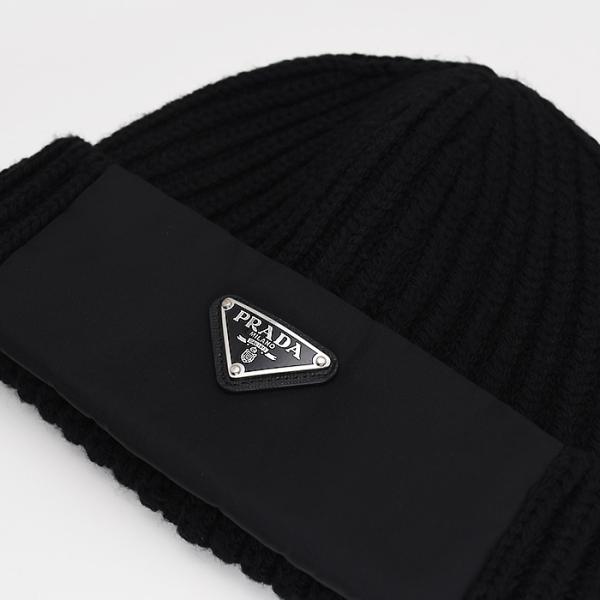 PRADA プラダ Re-Nylon x ウール ビーニー