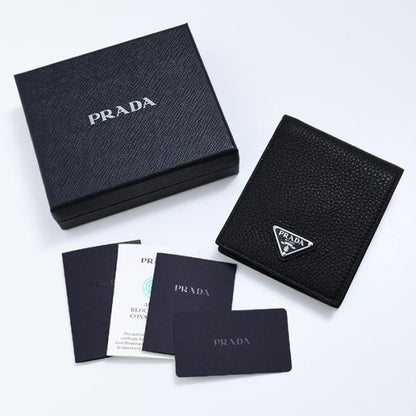 PRADA プラダ コインパース付きレザーウォレット