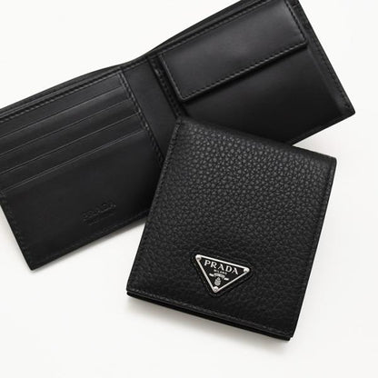 PRADA プラダ コインパース付きレザーウォレット
