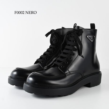 PRADA ブラッシュドレザー ブーツ