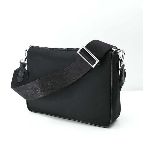 PRADA Re-Nylon サフィアーノレザーショルダーバッグ