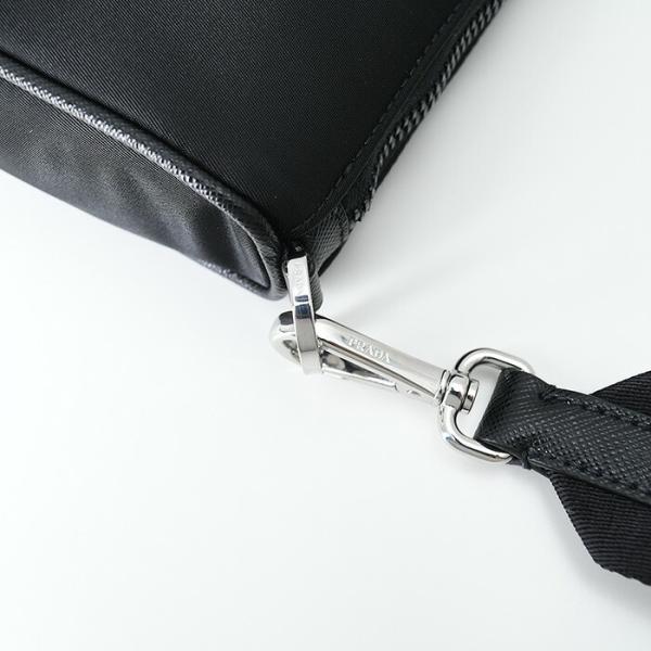 PRADA Re-Nylon サフィアーノレザーショルダーバッグ