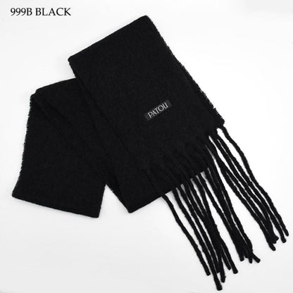 PATOU パトゥ アルパカ ウールブレンド ロングフリンジ スカーフ