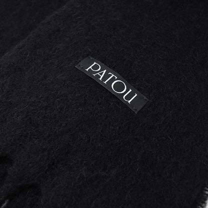 PATOU パトゥ アルパカ ウールブレンド ロングフリンジ スカーフ