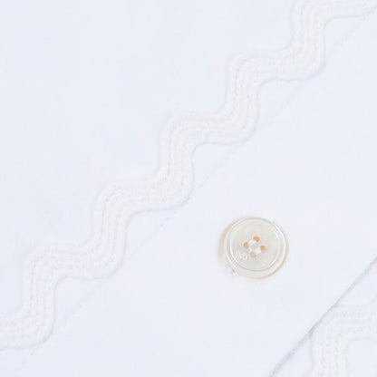 PATOU Sustainable cotton wave cropped shirt 
