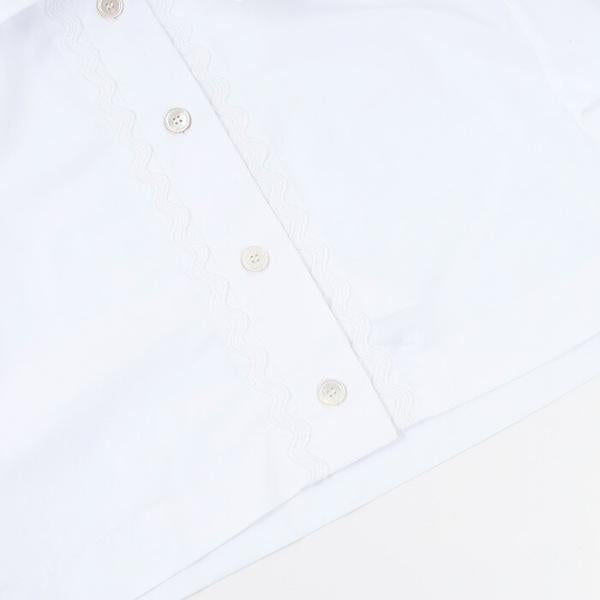 PATOU Sustainable cotton wave cropped shirt 