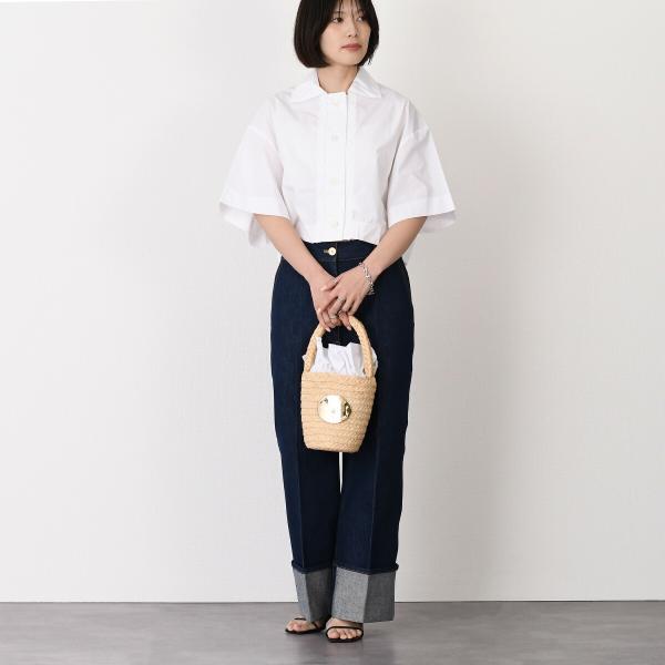 PATOU Sustainable cotton wave cropped shirt 