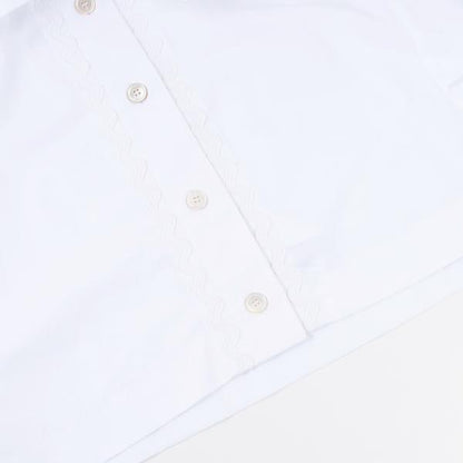 PATOU サステナブルコットン製ウェーブ クロップドシャツ