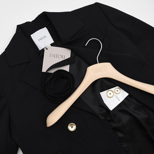 PATOU パトゥ サステナブルテクニカルウール ベルト テーラードジャケット