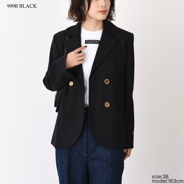 PATOU パトゥ サステナブルテクニカルウール ベルト テーラードジャケット