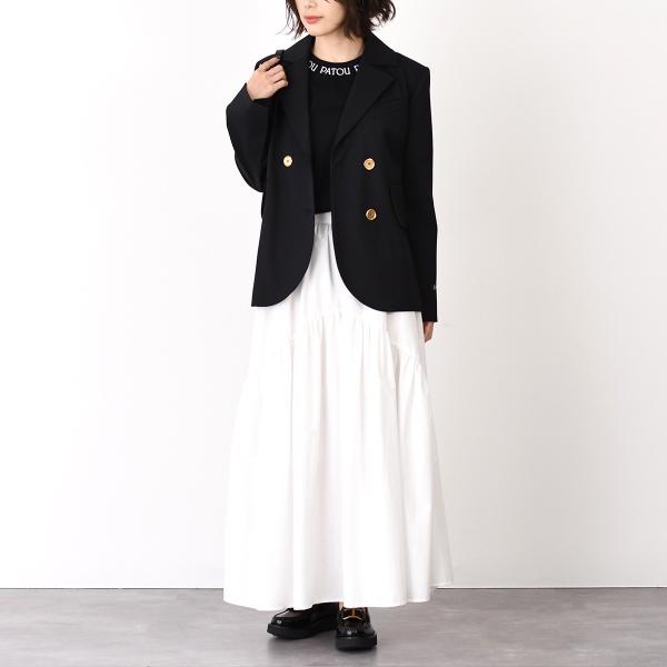 PATOU パトゥ サステナブルテクニカルウール ベルト テーラードジャケット
