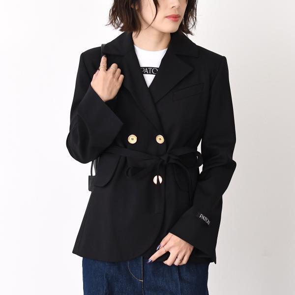 PATOU パトゥ サステナブルテクニカルウール ベルト テーラードジャケット