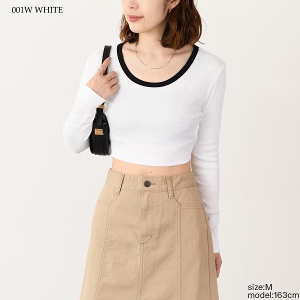 PATOU オープンバック クロップドTシャツ