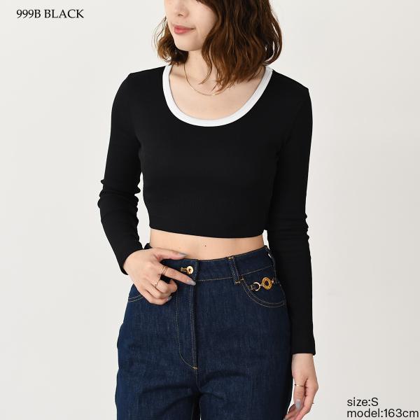 PATOU オープンバック クロップドTシャツ