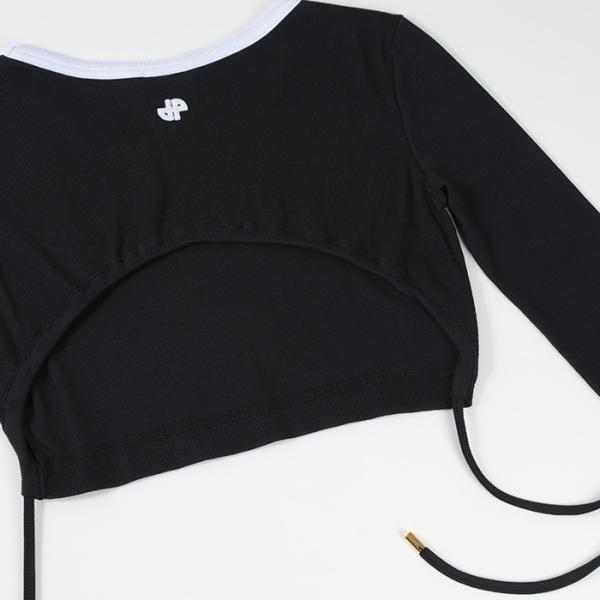 PATOU オープンバック クロップドTシャツ