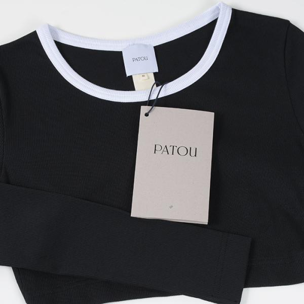 PATOU オープンバック クロップドTシャツ