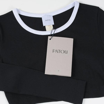 PATOU オープンバック クロップドTシャツ