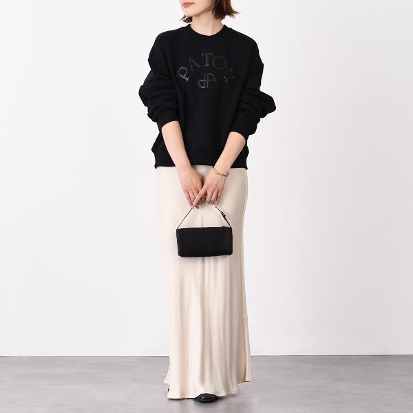 PATOU パトゥ オーガニックコットンフリース ビニルパトゥロゴ＆JPモノグラム スウェットシャツ