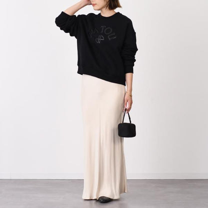 PATOU パトゥ オーガニックコットンフリース ビニルパトゥロゴ＆JPモノグラム スウェットシャツ