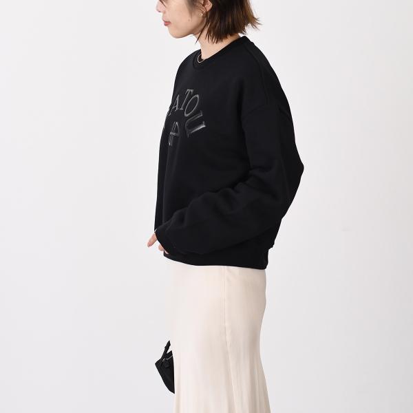 PATOU パトゥ オーガニックコットンフリース ビニルパトゥロゴ＆JPモノグラム スウェットシャツ