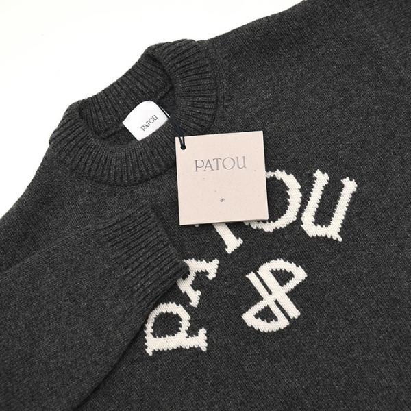 PATOU パトゥ ウール＆カシミア パトゥロゴ＆JPモノグラム インターシャ セーター