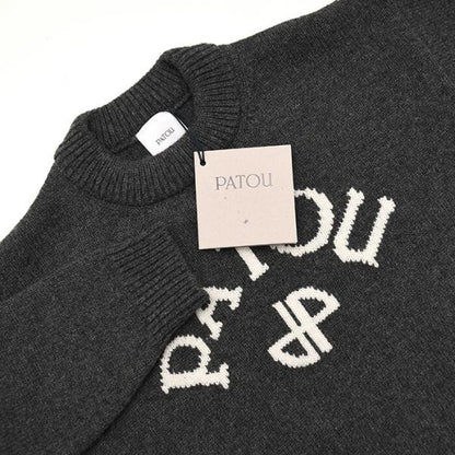 PATOU パトゥ ウール＆カシミア パトゥロゴ＆JPモノグラム インターシャ セーター