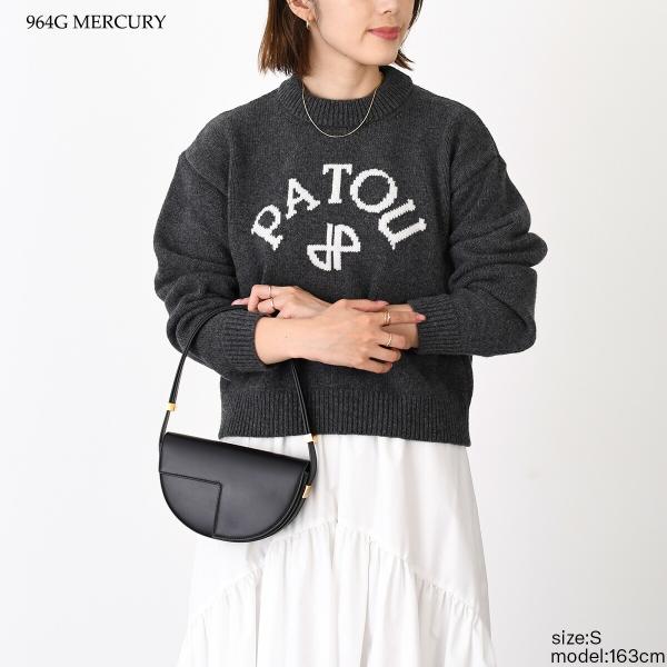 PATOU パトゥ ウール＆カシミア パトゥロゴ＆JPモノグラム インターシャ セーター