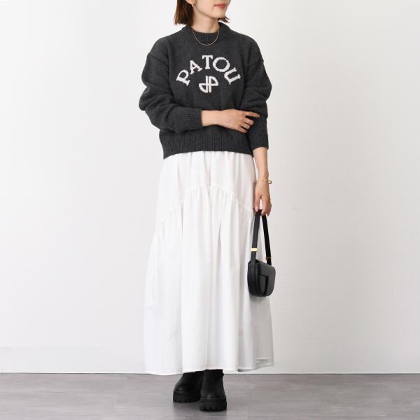 PATOU パトゥ ウール＆カシミア パトゥロゴ＆JPモノグラム インターシャ セーター