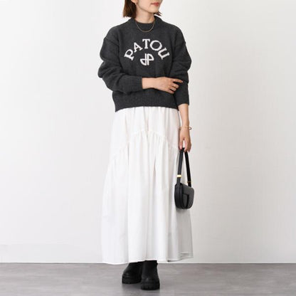 PATOU パトゥ ウール＆カシミア パトゥロゴ＆JPモノグラム インターシャ セーター