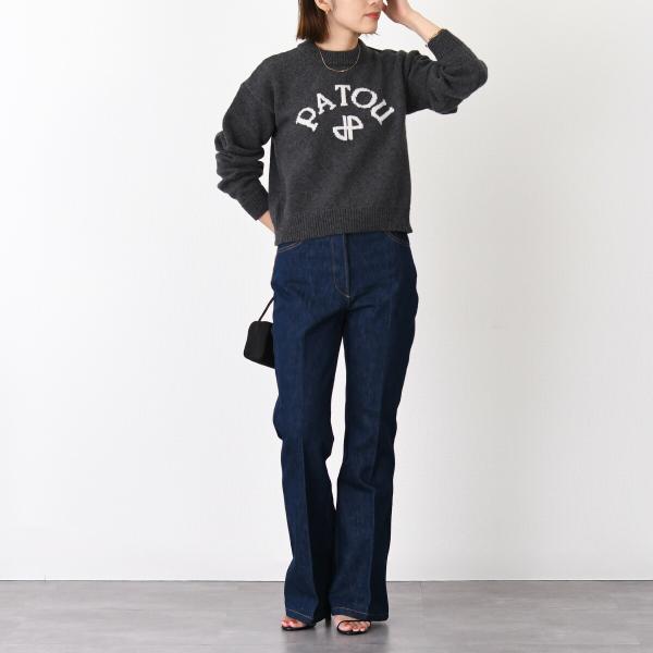 PATOU パトゥ ウール＆カシミア パトゥロゴ＆JPモノグラム インターシャ セーター