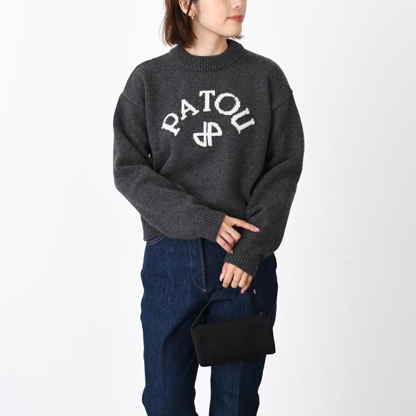 PATOU パトゥ ウール＆カシミア パトゥロゴ＆JPモノグラム インターシャ セーター
