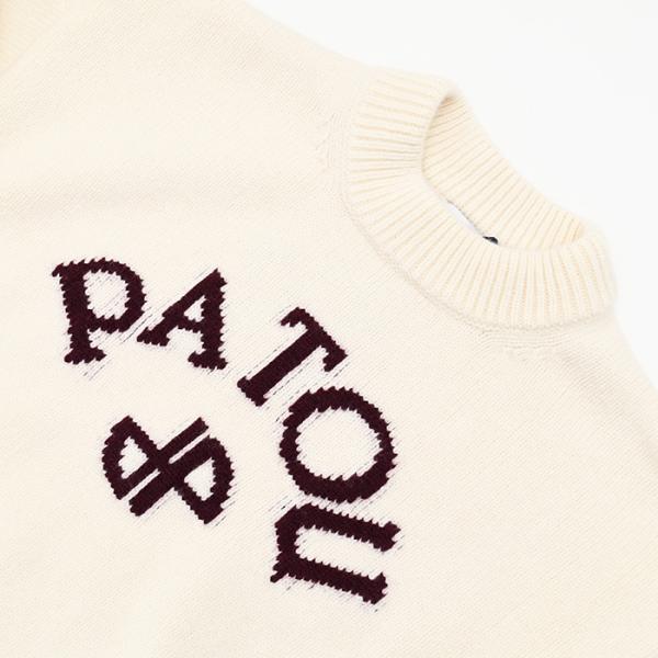 PATOU 울 &amp; 캐시미어 파투로고 &amp; JP 모노그램 인터샤 스웨터 