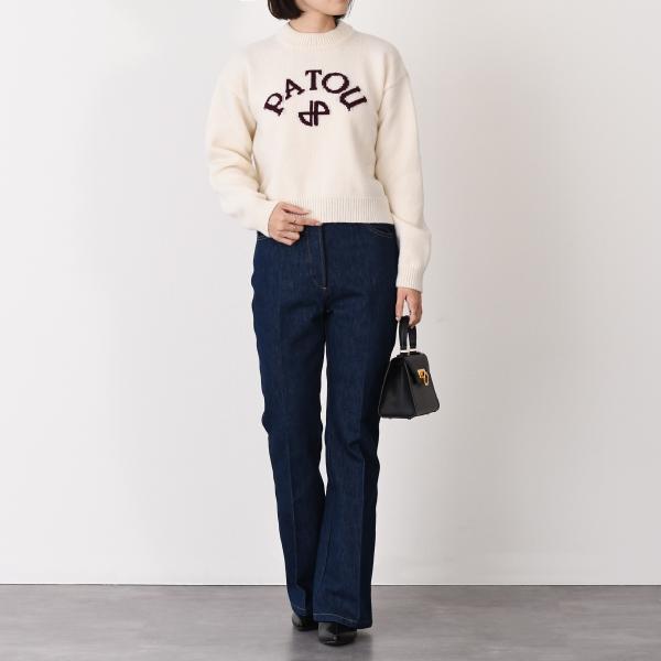 PATOU 울 &amp; 캐시미어 파투로고 &amp; JP 모노그램 인터샤 스웨터 
