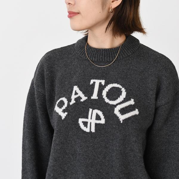 PATOU パトゥ ウール＆カシミア パトゥロゴ＆JPモノグラム インターシャ セーター