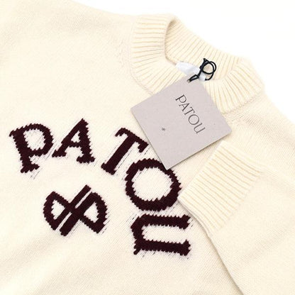 PATOU 울 &amp; 캐시미어 파투로고 &amp; JP 모노그램 인터샤 스웨터 