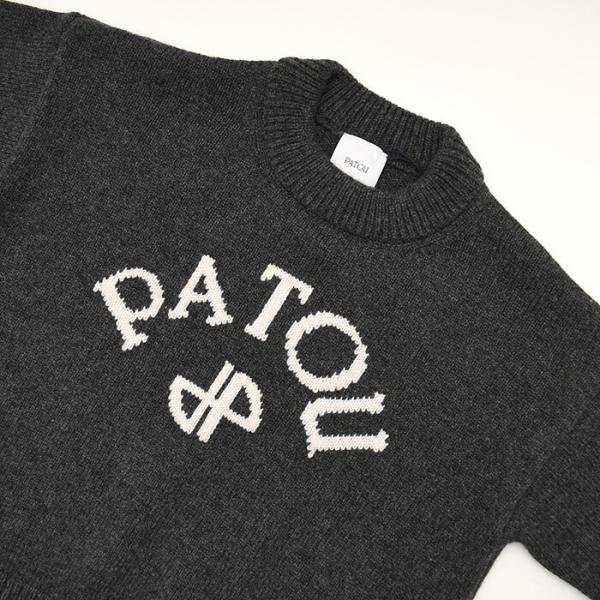 PATOU パトゥ ウール＆カシミア パトゥロゴ＆JPモノグラム インターシャ セーター