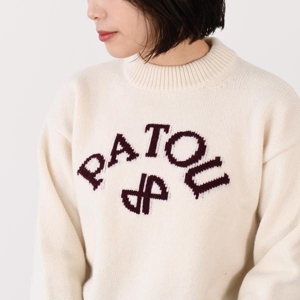 PATOU 울 &amp; 캐시미어 파투로고 &amp; JP 모노그램 인터샤 스웨터 
