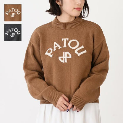 PATOU パトゥ ウール＆カシミア パトゥロゴ＆JPモノグラム インターシャ セーター