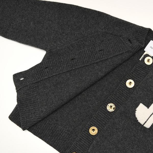 PATOU パトゥ ウール＆カシミヤ JP インターシャカーディガン