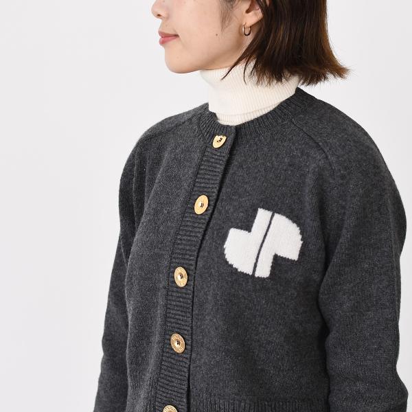 PATOU パトゥ ウール＆カシミヤ JP インターシャカーディガン