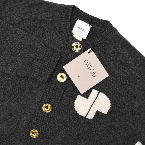 PATOU パトゥ ウール＆カシミヤ JP インターシャカーディガン