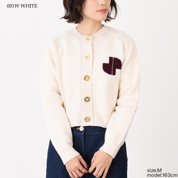 PATOU パトゥ ウール＆カシミヤ JP インターシャカーディガン