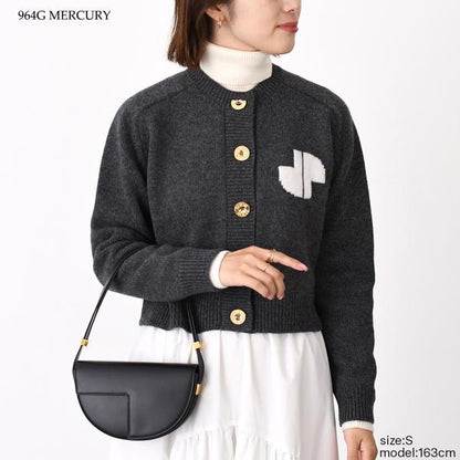 PATOU パトゥ ウール＆カシミヤ JP インターシャカーディガン