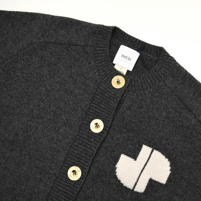 PATOU パトゥ ウール＆カシミヤ JP インターシャカーディガン