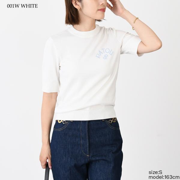 PATOU パトゥ オーガニックコットン＆ポリエステル ボウ カラー セーター